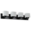 Design House Dove Creek 4-Light Matte Black Bath Light 588426